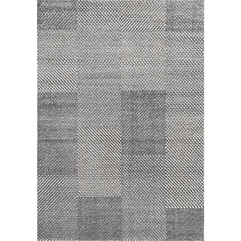 Robin Grey/Charcoal/Light Grey 7 ft. 10 in. x 10 ft. 10 in. Geometric Area Rug by Dynamic Rugs 1 Robin Grey/Charcoal/Light Grey 7 ft. 10 in. x 10 ft. 10 in. Geometric Area Rug by Dynamic Rugs