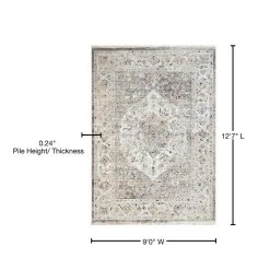 Mood Grey 9 ft. x 12 ft. 7 in. Abstract Polyester Area Rug by Dynamic Rugs -SAFAVIEH Shop grey dynamic rugs area rugs mz10148454900 76 1000