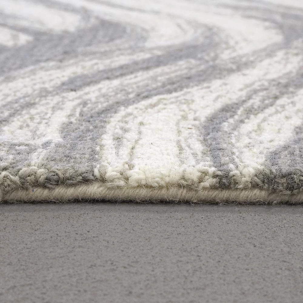 Graphite Grey/Ivory 5 ft. x 8 ft. Abstract Area Rug by Dynamic Rugs 4 Graphite Grey/Ivory 5 ft. x 8 ft. Abstract Area Rug by Dynamic Rugs - Image 4