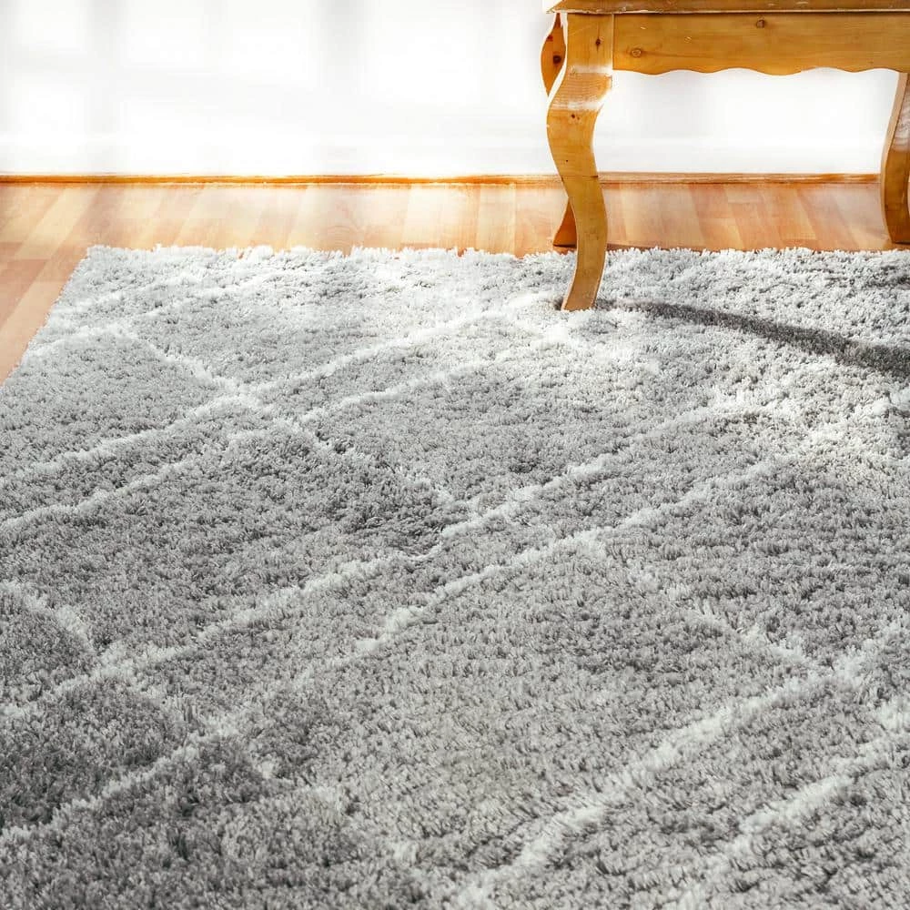 Nordic Grey/Ivory 7 ft. 5 in. x 10 ft. 6 in. Trellis Area Rug by Dynamic Rugs 6 Nordic Grey/Ivory 7 ft. 5 in. x 10 ft. 6 in. Trellis Area Rug by Dynamic Rugs - Image 6