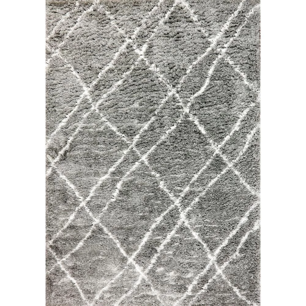 Nordic Grey/Ivory 7 ft. 5 in. x 10 ft. 6 in. Trellis Area Rug by Dynamic Rugs 1 Nordic Grey/Ivory 7 ft. 5 in. x 10 ft. 6 in. Trellis Area Rug by Dynamic Rugs