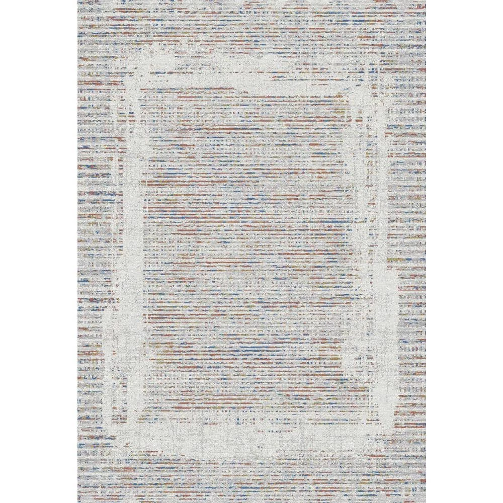 Evora Grey/Ivory/Multi 5 ft. 3 in. x 7 ft. 2 in. Abstract Area Rug by Dynamic Rugs 1 Evora Grey/Ivory/Multi 5 ft. 3 in. x 7 ft. 2 in. Abstract Area Rug by Dynamic Rugs