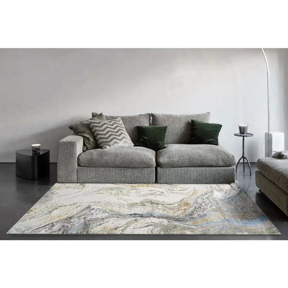 Merit Grey/Multi 2 ft. 2 in. x 7 ft. 7 in. Abstract Area Rug by Dynamic Rugs 2 Merit Grey/Multi 2 ft. 2 in. x 7 ft. 7 in. Abstract Area Rug by Dynamic Rugs - Image 2