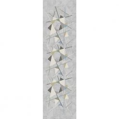 Merit Grey/Multi 2 ft. 2 in. x 7 ft. 7 in. Geometric Area Rug by Dynamic Rugs