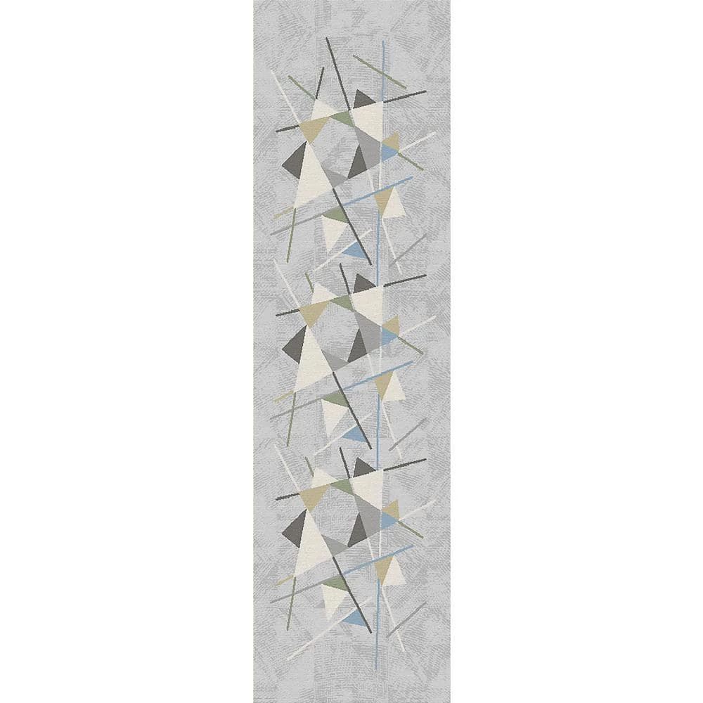 Merit Grey/Multi 2 ft. 2 in. x 7 ft. 7 in. Geometric Area Rug by Dynamic Rugs 1 Merit Grey/Multi 2 ft. 2 in. x 7 ft. 7 in. Geometric Area Rug by Dynamic Rugs