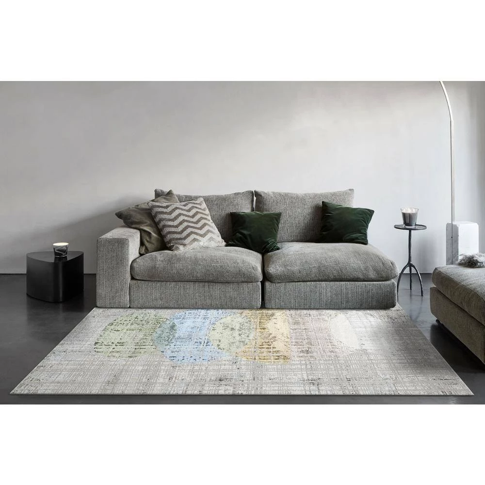 Merit Grey/Multi 7 ft. 10 in. x 10 ft. 10 in. Geometric Area Rug by Dynamic Rugs 5 Merit Grey/Multi 7 ft. 10 in. x 10 ft. 10 in. Geometric Area Rug by Dynamic Rugs - Image 5