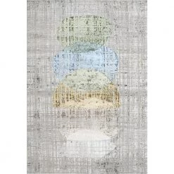 Merit Grey/Multi 7 ft. 10 in. x 10 ft. 10 in. Geometric Area Rug by Dynamic Rugs