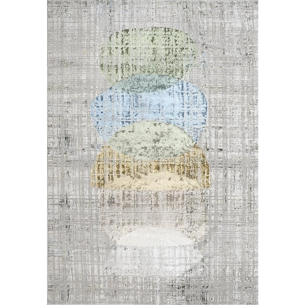 Merit Grey/Multi 7 ft. 10 in. x 10 ft. 10 in. Geometric Area Rug by Dynamic Rugs 1 Merit Grey/Multi 7 ft. 10 in. x 10 ft. 10 in. Geometric Area Rug by Dynamic Rugs