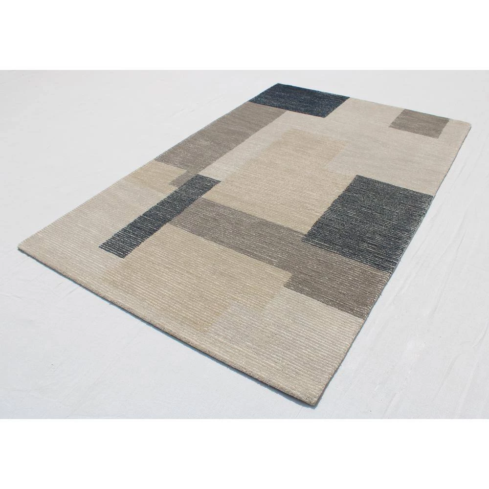 Eccentric Grey/Navy/Beige 5 ft. x 8 ft. Geometric Area Rug by Dynamic Rugs 2 Eccentric Grey/Navy/Beige 5 ft. x 8 ft. Geometric Area Rug by Dynamic Rugs - Image 2