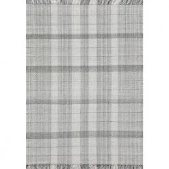 Titus Grey/Silver 5 ft. x 8 ft. Plaid Area Rug by Dynamic Rugs