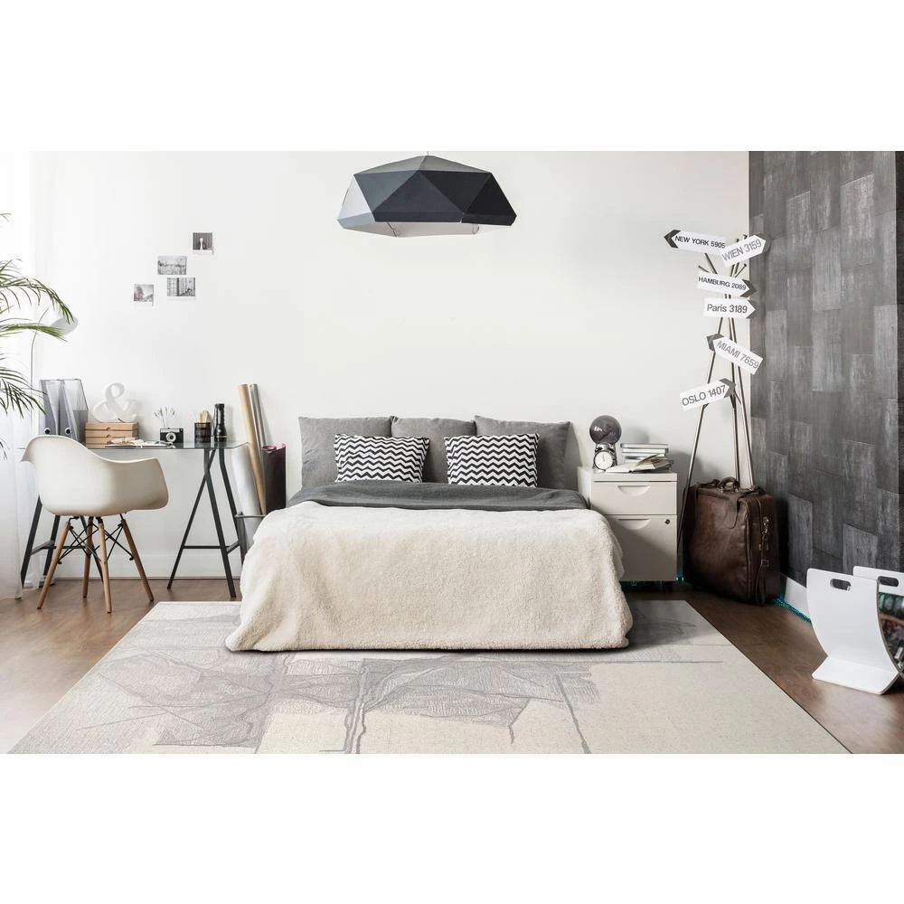 Graphite Grey/Stone 8 ft. x 10 ft. Abstract Area Rug by Dynamic Rugs 2 Graphite Grey/Stone 8 ft. x 10 ft. Abstract Area Rug by Dynamic Rugs - Image 2