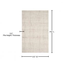 Abstract Ivory/Beige 6 ft. x 9 ft. Solid Area Rug by SAFAVIEH -SAFAVIEH Shop ivory beige safavieh area rugs abt141d 6 76 1000