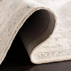 Micro-Loop Ivory/Beige 9 ft. x 12 ft. Border Area Rug by SAFAVIEH -SAFAVIEH Shop ivory beige safavieh area rugs mlp503b 9 1f 1000