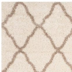 Hudson Shag Ivory/Beige 8 ft. x 10 ft. Geometric Diamond Trellis Area Rug by SAFAVIEH -SAFAVIEH Shop ivory beige safavieh area rugs sgh283d 8 66 1000