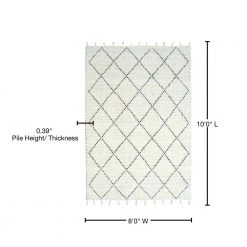 Celestial Ivory/Black 8 ft. x 10 ft. Wool Modern Indoor Area Rug by Dynamic Rugs 8 Celestial Ivory/Black 8 ft. x 10 ft. Wool Modern Indoor Area Rug by Dynamic Rugs -SAFAVIEH Shop ivory black dynamic rugs area rugs ct8106952190 76 1000