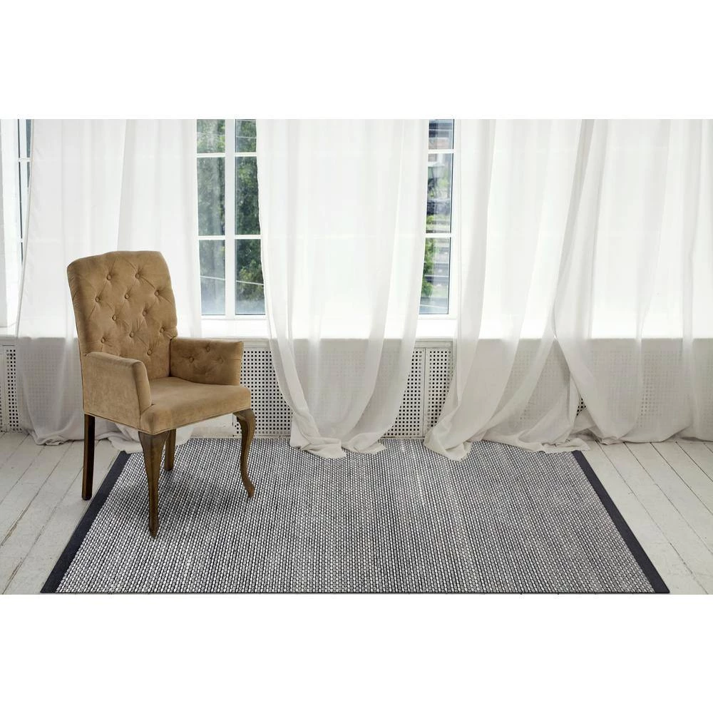 Vici Ivory/Black 3 ft. 6 in. x 5 ft. 6 in. Woven Area Rug by Dynamic Rugs 2 Vici Ivory/Black 3 ft. 6 in. x 5 ft. 6 in. Woven Area Rug by Dynamic Rugs - Image 2