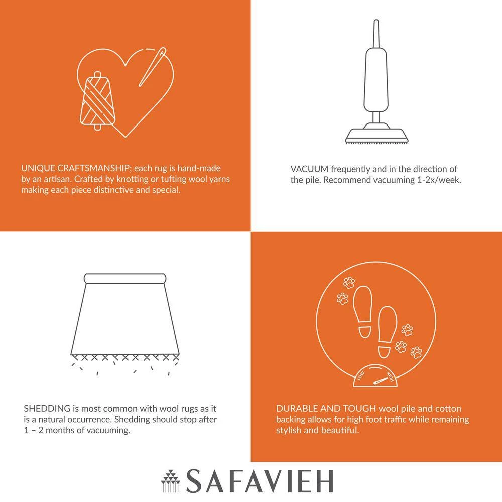 Cambridge Ivory/Black 8 ft. x 10 ft. Area Rug by SAFAVIEH 3 Cambridge Ivory/Black 8 ft. x 10 ft. Area Rug by SAFAVIEH - Image 3