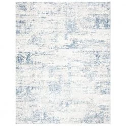 Amelia Ivory/Blue 9 ft. x 12 ft. Abstract Distressed Area Rug by SAFAVIEH