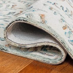 Capri Ivory/Blue 9 ft. x 12 ft. Geometric Leaf Area Rug by SAFAVIEH 11 Capri Ivory/Blue 9 ft. x 12 ft. Geometric Leaf Area Rug by SAFAVIEH -SAFAVIEH Shop ivory blue safavieh area rugs cpr208a 9 4f 1000