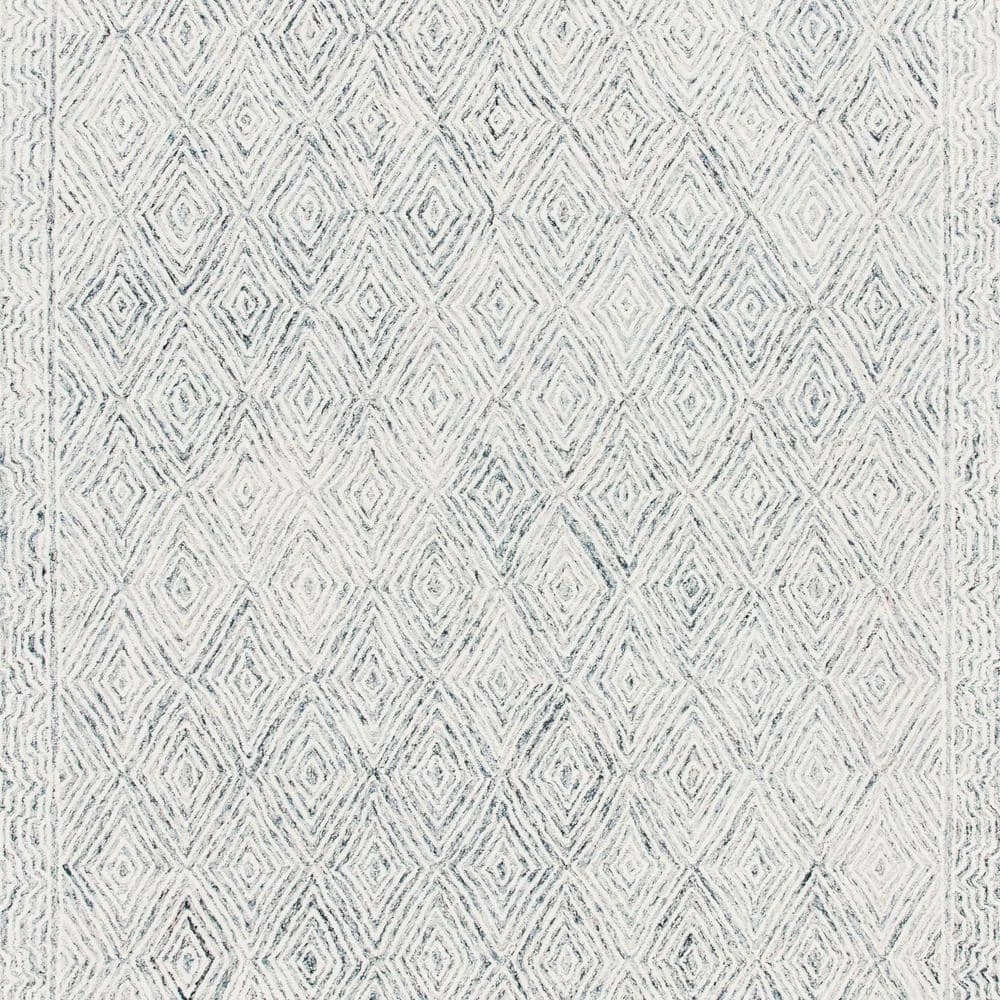 Capri Ivory/Blue 9 ft. x 12 ft. Border Diamond Area Rug by SAFAVIEH 4 Capri Ivory/Blue 9 ft. x 12 ft. Border Diamond Area Rug by SAFAVIEH - Image 4