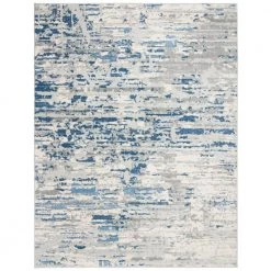 Jasper Ivory/Blue 9 ft. x 12 ft. Geometric Area Rug by SAFAVIEH