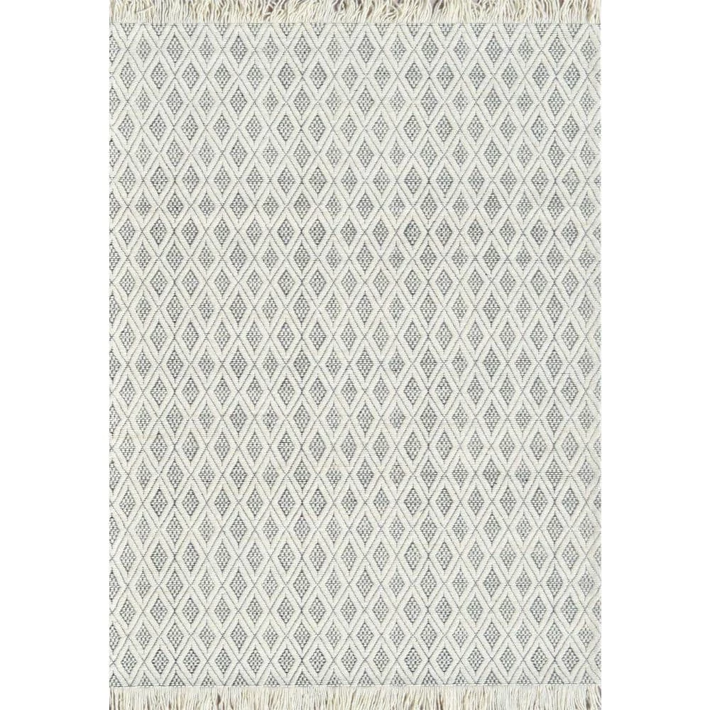Lola Ivory/Charcoal 8 ft. x 10 ft. Geometric Area Rug by Dynamic Rugs 1 Lola Ivory/Charcoal 8 ft. x 10 ft. Geometric Area Rug by Dynamic Rugs