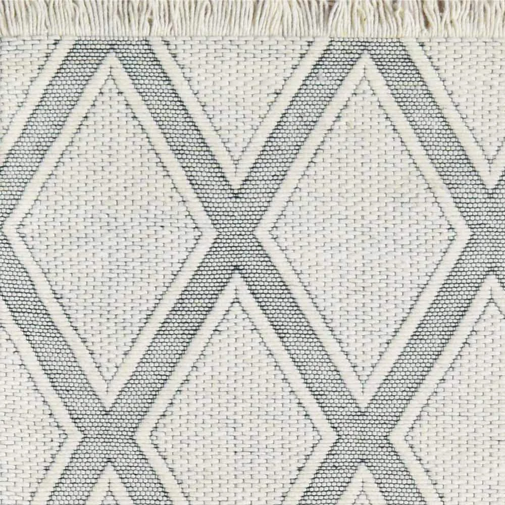 Lola Ivory/Charcoal 8 ft. x 10 ft. Geometric Area Rug by Dynamic Rugs 5 Lola Ivory/Charcoal 8 ft. x 10 ft. Geometric Area Rug by Dynamic Rugs - Image 5