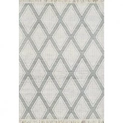 Lola Ivory/Charcoal 8 ft. x 10 ft. Geometric Area Rug by Dynamic Rugs