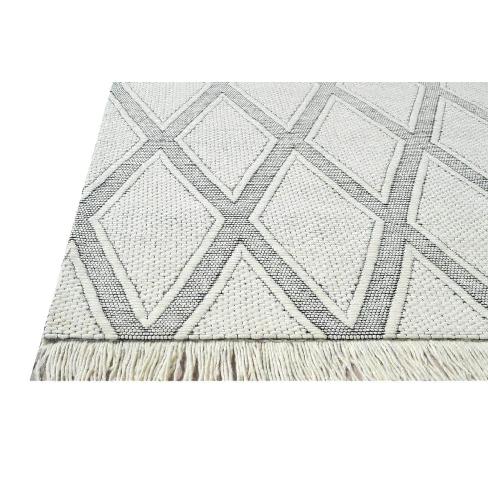 Lola Ivory/Charcoal 8 ft. x 10 ft. Geometric Area Rug by Dynamic Rugs 3 Lola Ivory/Charcoal 8 ft. x 10 ft. Geometric Area Rug by Dynamic Rugs - Image 3