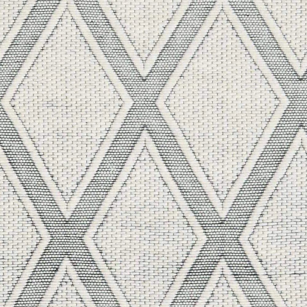 Lola Ivory/Charcoal 8 ft. x 10 ft. Geometric Area Rug by Dynamic Rugs 4 Lola Ivory/Charcoal 8 ft. x 10 ft. Geometric Area Rug by Dynamic Rugs - Image 4