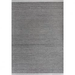 Vici Ivory/Charcoal 3 ft. 6 in. x 5 ft. 6 in. Woven Area Rug by Dynamic Rugs