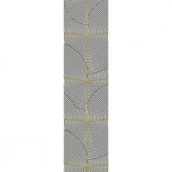 Robin Ivory/Dark Grey/Gold 2 ft. x 7 ft. 7 in. Geometric Area Rug by Dynamic Rugs -SAFAVIEH Shop ivory dark grey gold dynamic rugs area rugs rb281152197 76 1000