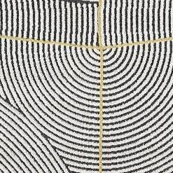 Robin Ivory/Dark Grey/Gold 2 ft. x 7 ft. 7 in. Geometric Area Rug by Dynamic Rugs -SAFAVIEH Shop ivory dark grey gold dynamic rugs area rugs rb281152197 fa 1000