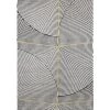 Robin Ivory/Dark Grey/Gold 5 ft. 3 in. x 7 ft. 2 in. Geometric Area Rug by Dynamic Rugs