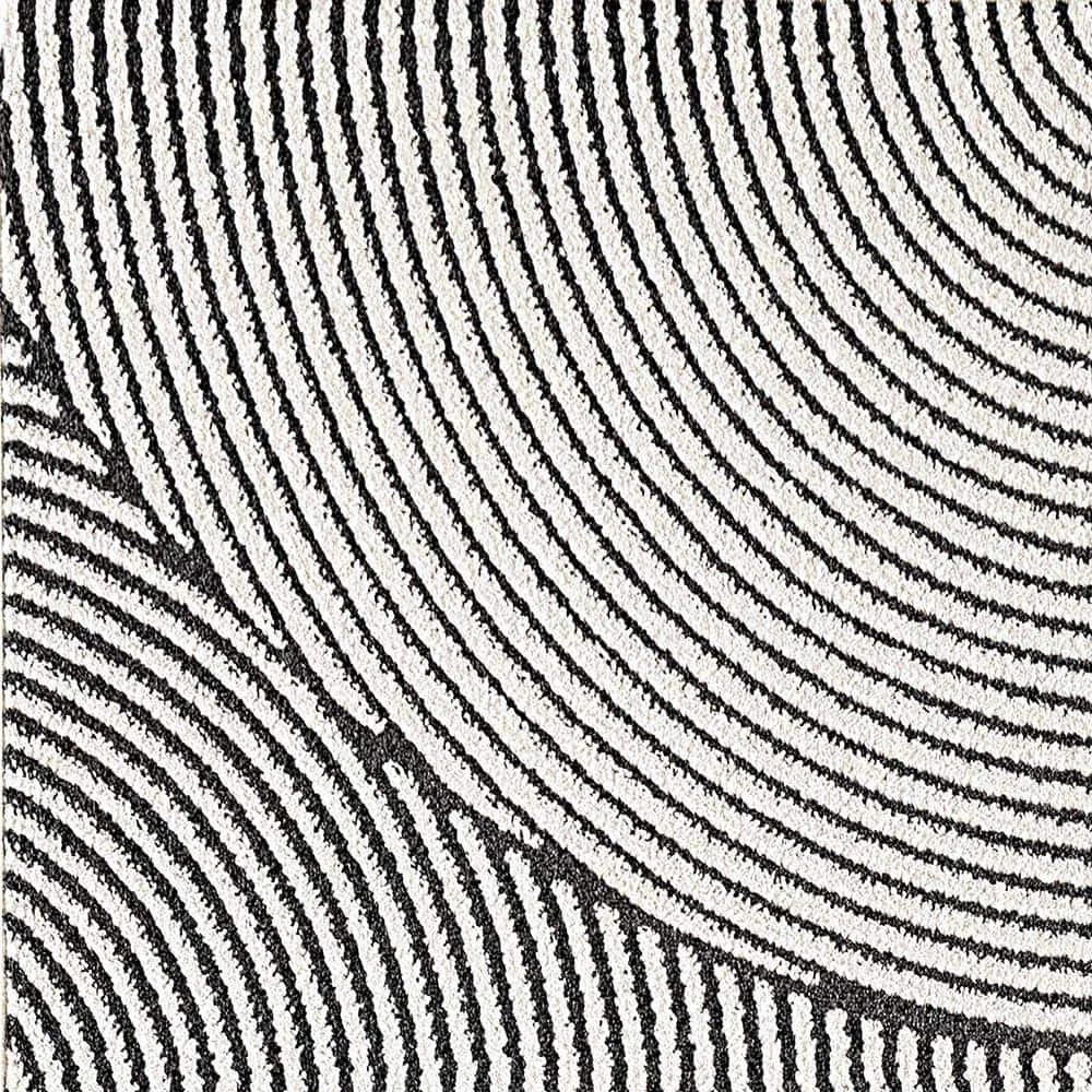 Robin Ivory/Dark Grey/Gold 7 ft. 10 in. x 10 ft. 10 in. Geometric Area Rug by Dynamic Rugs 6 Robin Ivory/Dark Grey/Gold 7 ft. 10 in. x 10 ft. 10 in. Geometric Area Rug by Dynamic Rugs - Image 6