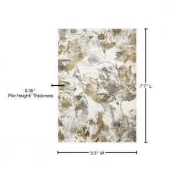 Avenue Ivory/Gold 5 ft. 3 in. x 7 ft. 7 in. Modern Polypropylene Area Rug by Dynamic Rugs -SAFAVIEH Shop ivory gold dynamic rugs area rugs ae6934076191 76 1000