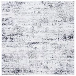Amelia Ivory/Gray 11 ft. x 11 ft. Abstract Distressed Square Area Rug by SAFAVIEH