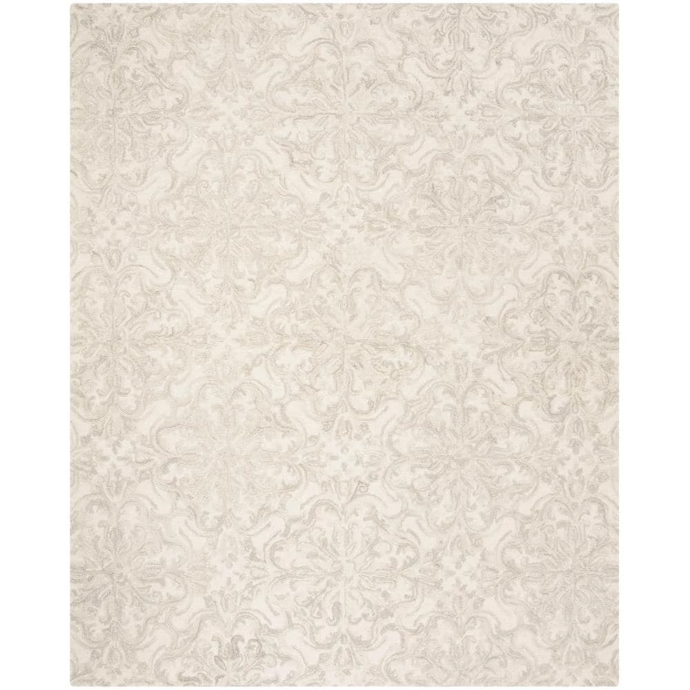 Blossom Ivory/Gray 8 ft. x 10 ft. Floral Area Rug by SAFAVIEH 1 Blossom Ivory/Gray 8 ft. x 10 ft. Floral Area Rug by SAFAVIEH