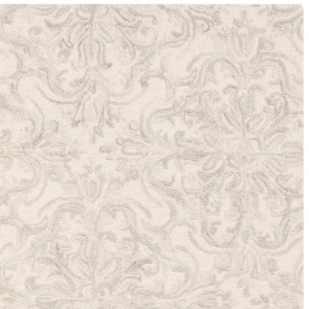 Blossom Ivory/Gray 8 ft. x 10 ft. Floral Area Rug by SAFAVIEH 6 Blossom Ivory/Gray 8 ft. x 10 ft. Floral Area Rug by SAFAVIEH - Image 6