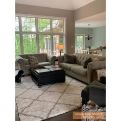 Hudson Shag Ivory/Gray 8 ft. x 10 ft. Geometric Diamonds Area Rug by SAFAVIEH 27 Hudson Shag Ivory/Gray 8 ft. x 10 ft. Geometric Diamonds Area Rug by SAFAVIEH -SAFAVIEH Shop ivory gray safavieh area rugs sgh281a 8 31 1000