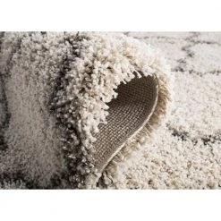 Hudson Shag Ivory/Gray 9 ft. x 12 ft. Geometric Quatrefoil Area Rug by SAFAVIEH -SAFAVIEH Shop ivory gray safavieh area rugs sgh282a 9 1f 1000