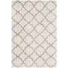 Hudson Shag Ivory/Gray 9 ft. x 12 ft. Geometric Quatrefoil Area Rug by SAFAVIEH
