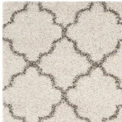Hudson Shag Ivory/Gray 9 ft. x 12 ft. Geometric Quatrefoil Area Rug by SAFAVIEH -SAFAVIEH Shop ivory gray safavieh area rugs sgh282a 9 77 1000