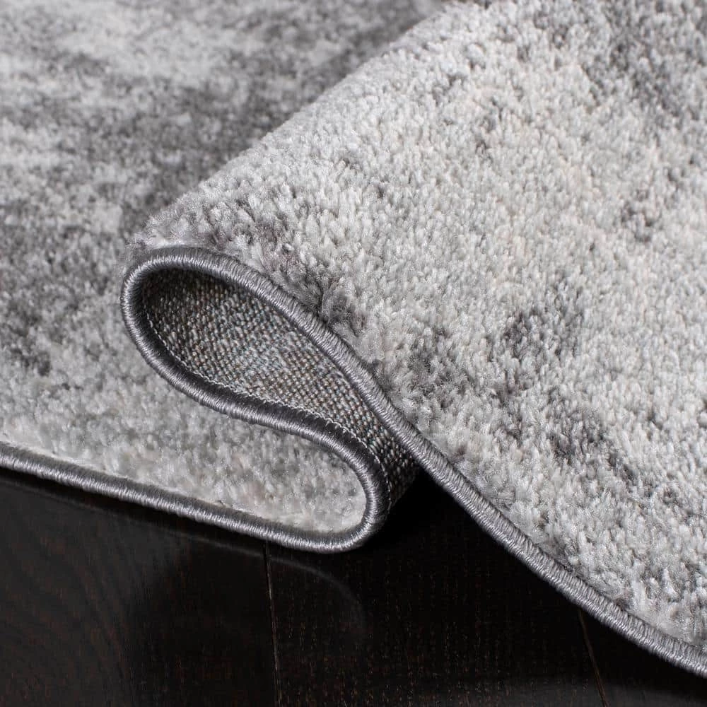 Tulum Ivory/Gray 9 ft. x 12 ft. Rustic Distressed Area Rug by SAFAVIEH 6 Tulum Ivory/Gray 9 ft. x 12 ft. Rustic Distressed Area Rug by SAFAVIEH - Image 6