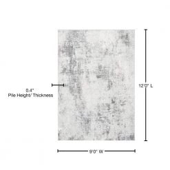 Tulum Ivory/Gray 9 ft. x 12 ft. Rustic Distressed Area Rug by SAFAVIEH 16 Tulum Ivory/Gray 9 ft. x 12 ft. Rustic Distressed Area Rug by SAFAVIEH -SAFAVIEH Shop ivory gray safavieh area rugs tul209b 9 76 1000