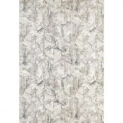 Avenue Ivory/Grey/Blue 5 ft. 3 in. x 7 ft. 7 in. Modern Polypropylene Area Rug by Dynamic Rugs