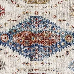 Falcon Ivory/Grey/Blue/Red/Gold 2 ft. 2 in. x 7 ft. 7 in. Moroccan Area Rug by Dynamic Rugs -SAFAVIEH Shop ivory grey blue red gold dynamic rugs area rugs ff286804999 fa 1000