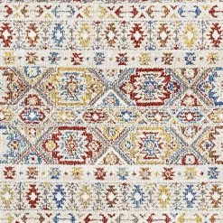 Falcon Ivory/Grey/Blue/Red/Gold 2 ft. 2 in. x 7 ft. 7 in. Oriental Area Rug by Dynamic Rugs 11 Falcon Ivory/Grey/Blue/Red/Gold 2 ft. 2 in. x 7 ft. 7 in. Oriental Area Rug by Dynamic Rugs -SAFAVIEH Shop ivory grey blue red gold dynamic rugs area rugs ff286807999 fa 1000