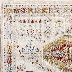 Falcon Ivory/Grey/Blue/Red/Gold 3 ft. 11 in. x 5 ft. 3 in. Moroccan Area Rug by Dynamic Rugs 11 Falcon Ivory/Grey/Blue/Red/Gold 3 ft. 11 in. x 5 ft. 3 in. Moroccan Area Rug by Dynamic Rugs -SAFAVIEH Shop ivory grey blue red gold dynamic rugs area rugs ff466804999 31 1000