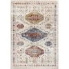 Falcon Ivory/Grey/Blue/Red/Gold 3 ft. 11 in. x 5 ft. 3 in. Moroccan Area Rug by Dynamic Rugs